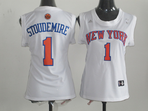 2017 Women NBA New York Knicks #1 Stoudemire white jerseys->->Women Jersey